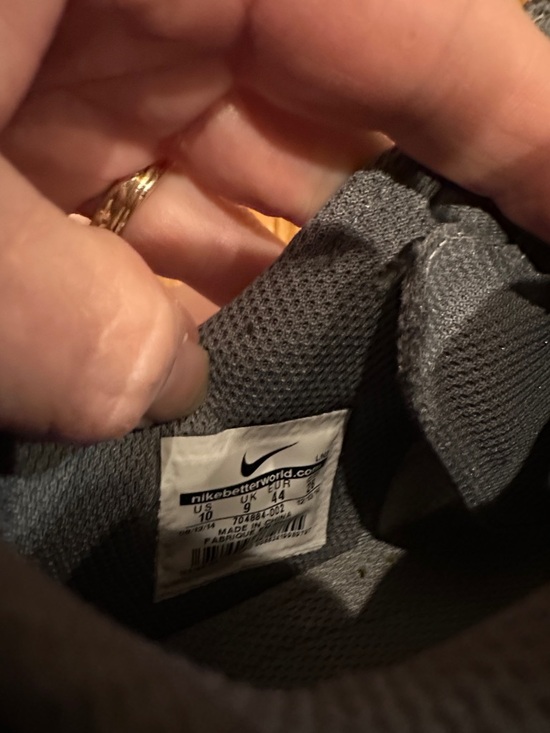 Nike Tiger Woods Golf Shoe Soft Spikes Cleats Gray Black Men 10 - Picture 10 of 10